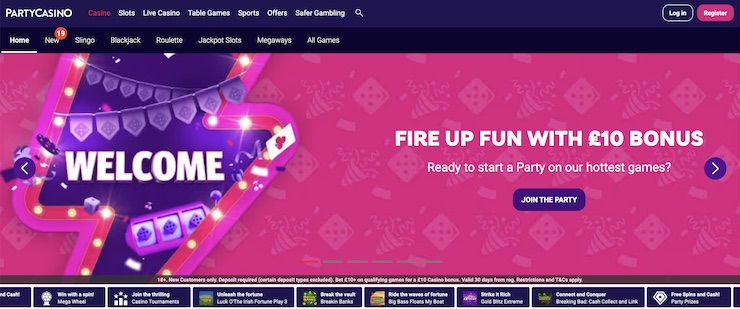 Party Casino is one of the best non GamStop casinos in the UK.